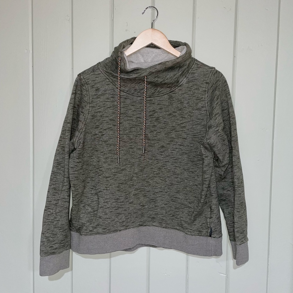 Columbia Cowl Neck Pullover Sweater Green Large